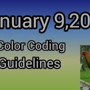 January 9 2026 Color Coding Guidelines