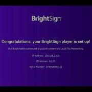 BrightSign Local Network Setup Via Control Cloud