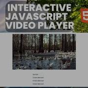 Video Player Using HTML CSS And JavaScript The Video Element HTML