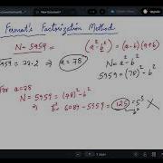 Fermat S Factorization Example