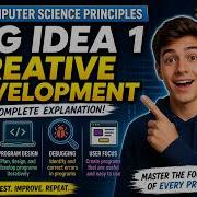 AP Computer Science Principles Big Idea 1 CREATIVE DEVELOPMENT