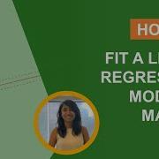 How To Fit A Linear Regression Model In MATLAB