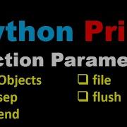 Python 3 Basics 1 0 1 Python Print Function Parameters