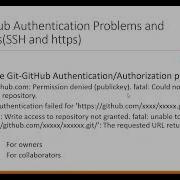 Git GitHub Authentication Problems And Solutions SSH And Https