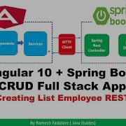 Angular Spring Boot CRUD Full Stack App 5 Creating List Employee REST API