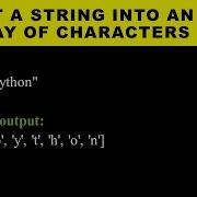 Split A String Into An Array Of Characters Python Shorts