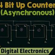 4 Bit Asynchronous Up Counter