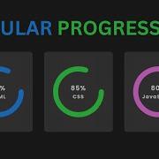 How To Make Animated Circular Progress Bar Using HTML CSS JavaScript SVG Skills Progress Bar