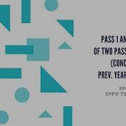 Assembler Pass1 And Pass2 Concept With Previous Year Example By Easy Computer Engineering Channel