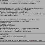 Source Analysis Guide