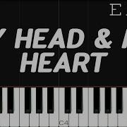 Ava Max My Head My Heart EASY Piano Tutorial