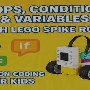 Learn Loops Conditions Variables With LEGO SPIKE Robot Fun Python Coding For Kids