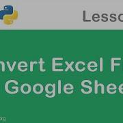 Google Drive API In Python Import Excel Files As Google Sheets
