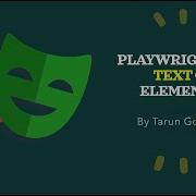 Playwright Get Text Of Element