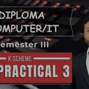 Diploma Computer IT Third Semester OOP Practical No 3 For K Scheme