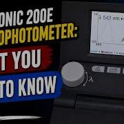 Как пользоваться спектрофотометром Spectronic 200E