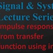 1 Impulse Response From Transfer Function Using Inverse Laplace Transform