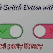 Toggle Switch Button With Vanilla Javascript No Libraries