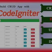 Codeigniter CRUD Application With Bootstrap Part 1