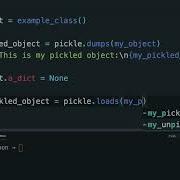 Using The Python Pickle Module