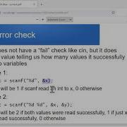 Input Error Checking In C Cin And Scanf