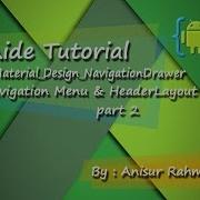 Aide Tutorial 7 Material Design NavigationDrawer Part 2