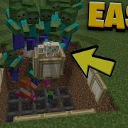 Minecraft ZOMBIE XP Farm Tutorial Shorts
