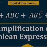 Example Problem Of Boolean Expression Simplification Digital Electronics