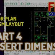 LibreCAD Insert Dimension Tutorial For Beginner 10x15M Floor Plan Part 4