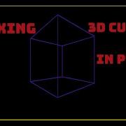 I Made A 3D Wireframe Cube Using ONLY Python