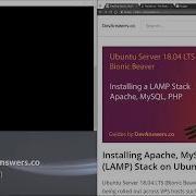 How To Install Apache PHP MySQL LAMP On Ubuntu 18 04