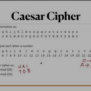 Cryptography Caesar Cipher Example