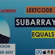 Subarray Sum Equals K Leetcode 560 Prefix Sum HashMap Java Brute Better Best