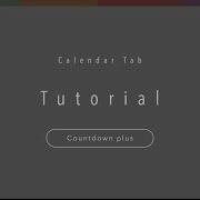 Calendar Tab Countdownplus