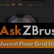 AskZBrush How Can I Set My Model To Be Translucent When Using Floor Grid Reference Images