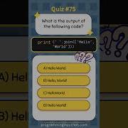 Python Quiz 75 What S The Answer Quiz 75 Python Shorts Quiz Codingchallenge
