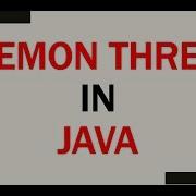 Daemon Thread In Java