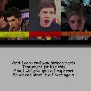 One Direction Over Again Color Coded Lyrics