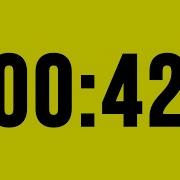42 Second Timer Countdown No Music With Alarm