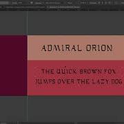 Type Specimen Tutorial