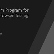 Selenium Program For Cross Browser Testing