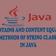 CONTAINS AND CONTENT EQUALS METHODS OF STRING CLASS IN JAVA URDU HINDI