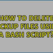 Ubuntu How To Delete Backup Files Using A Bash Script