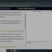 Escaping Literal Quotes In Strings Freecodecamp Org Video 25 Basic JavaScript