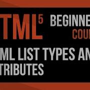 HTML Tutorial Ordered List Unordered List And HTML Description Lists