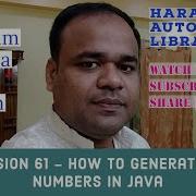 Java 61 How To Generate Random Numbers In Java