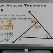 Exterior Angles Theorems Examples Basic Geometry Concepts