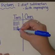 2 Digit Subtraction Quick Pictures WITH Regrouping