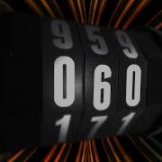 1 Minute Spinning Odometer Countdown Timer Count The Seconds To Zero