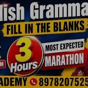English Grammar Marathon 2026 Top 100 Expected Fill In The Blanks Questions 3 Hours Live